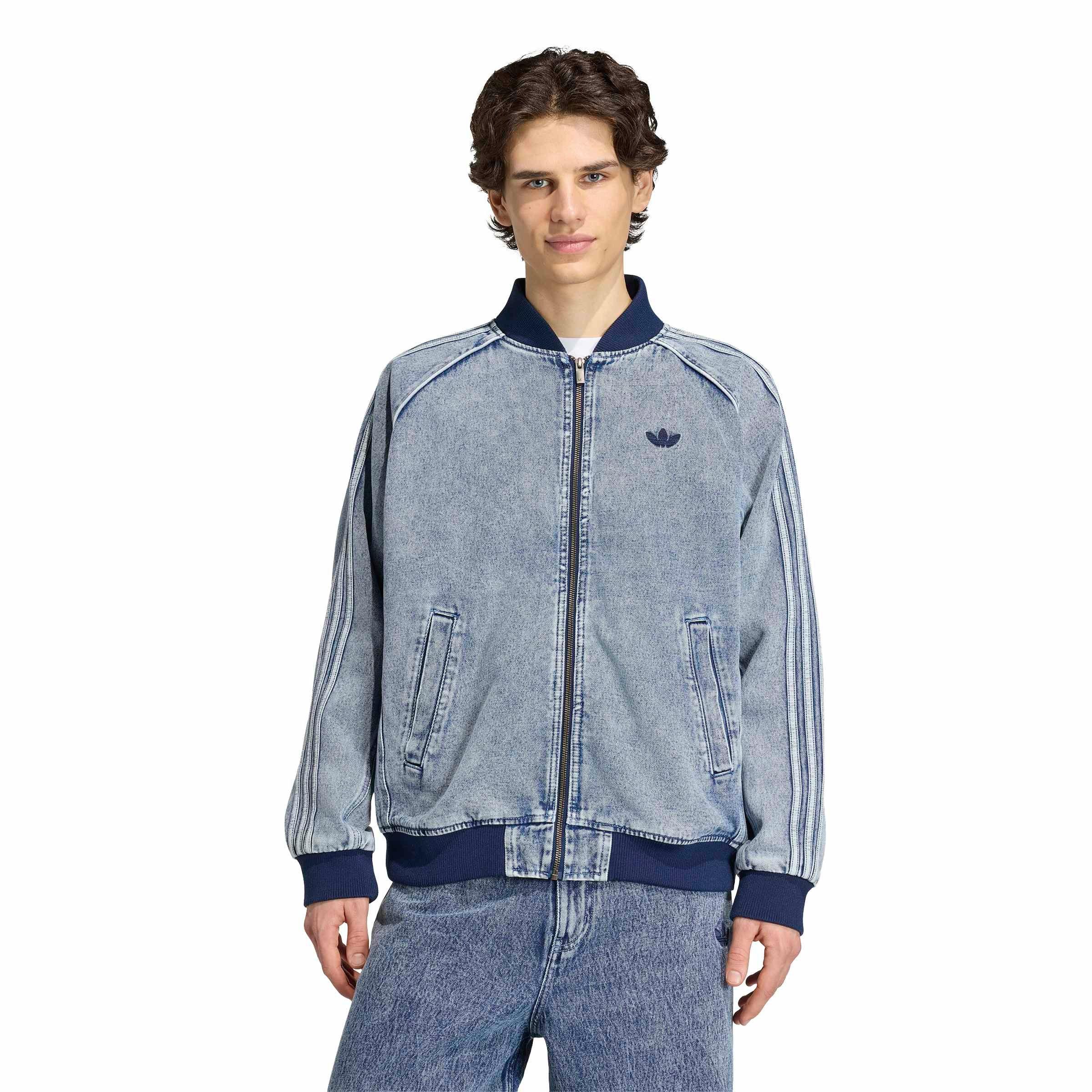 adidas Originals Men's Superstar Track Top - Lt Blue - LT BLUE